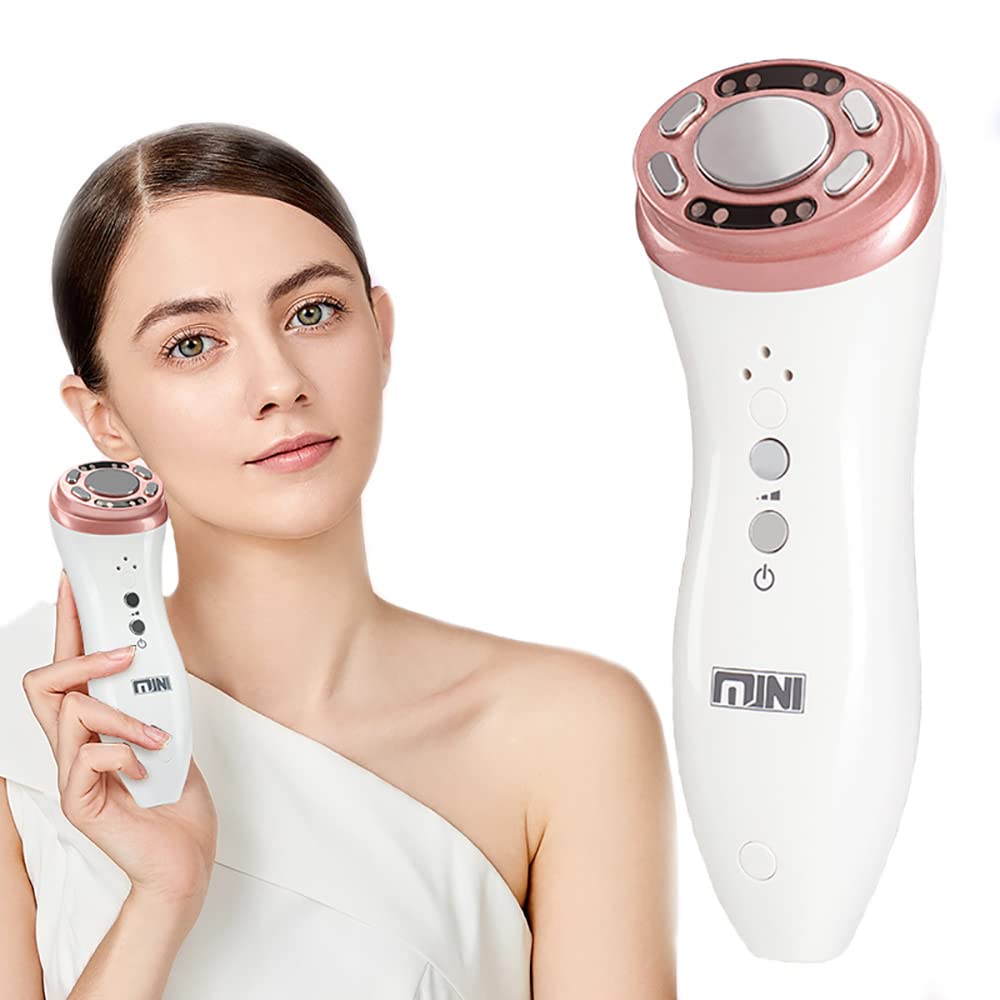 Dispositivo di Bellezza 3 IN 1 RF EMS MINI HIFU Portatile Ringiovanimento della Pelle con Lifting Facciale Macchina di Bellezza per la Cura Della Pelle del Viso