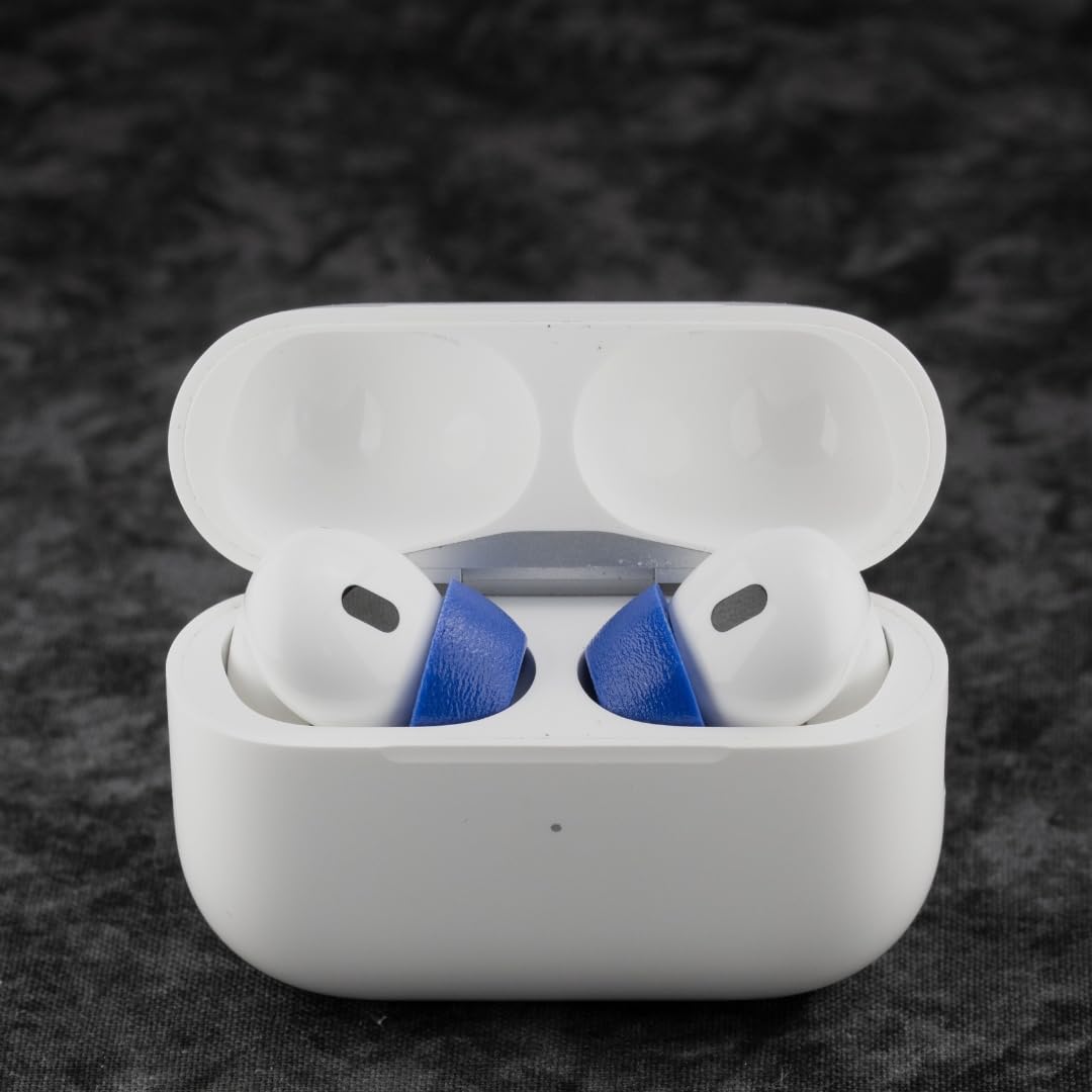 Comply TrueGrip MAX | Premium Memory Foam Replacement Earbud Tips for Apple AirPods Pro 1 & 2 | Long Lasting Comfort, MAX Durability, Secure Fit, Superior Noise Isolation| Blue (S/M/L) (3 Pairs)