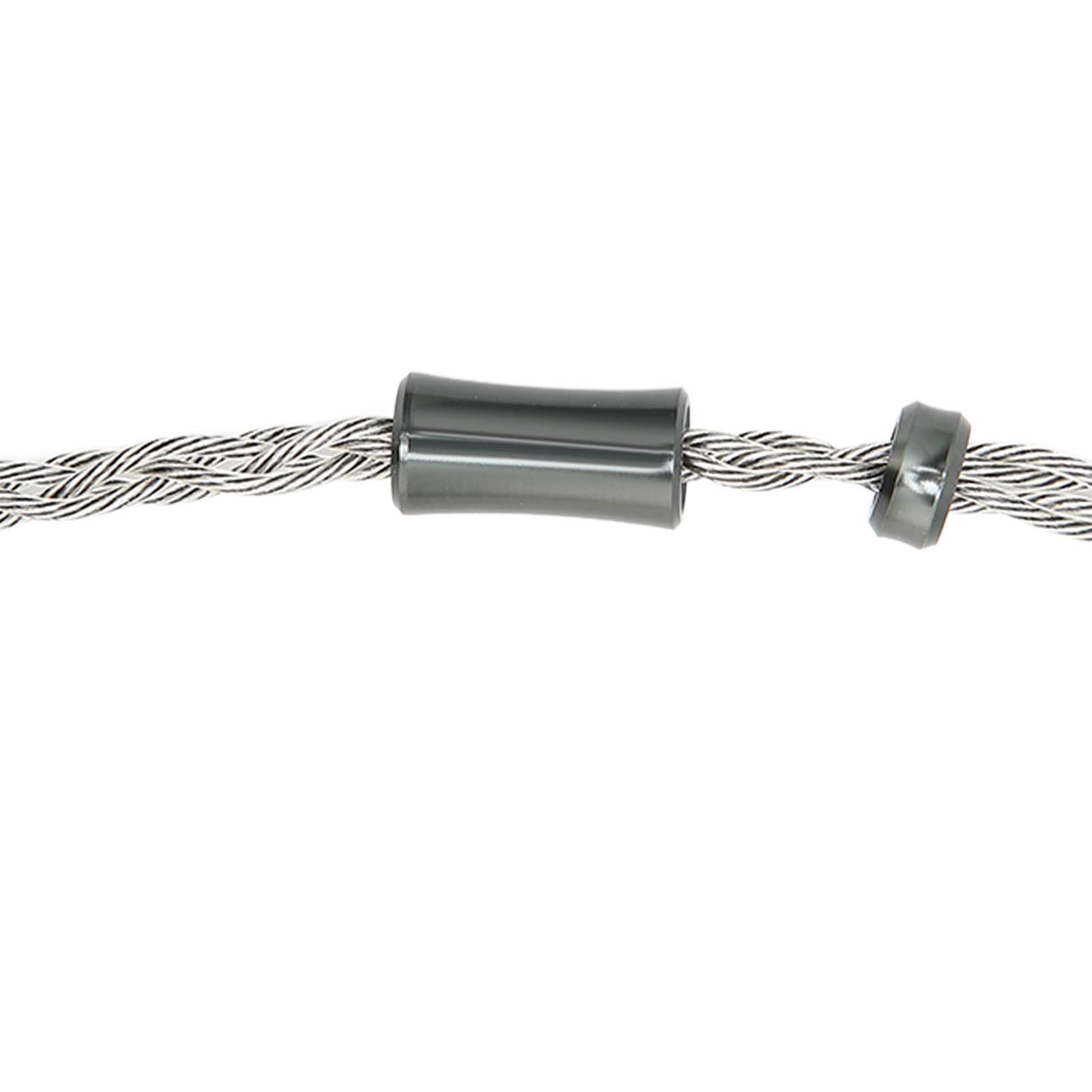 Câble de remplacement pour casque à 4 cœurs Remplacement de câble pour écouteurs à 2 broches avec prise de 2,5 mm 3,9 pieds