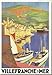 Produktbild FRANZOSICH VINTAGE PLAKAT 50x70cm RETRO WERBUNG KUSTE VILLEFRANCHE SUR MER HAFEN FRANKREICH