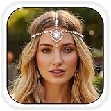 Catery Head Chain Jewelry Gold Cleopatra Headpiece Egyptian Head Piece Showgirl Accessories for Women