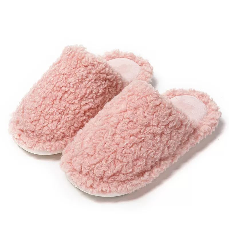 EDOSIR Warme Hausschuhe Damen Winter Pantoffeln Plüsch Rutschfest Slippers