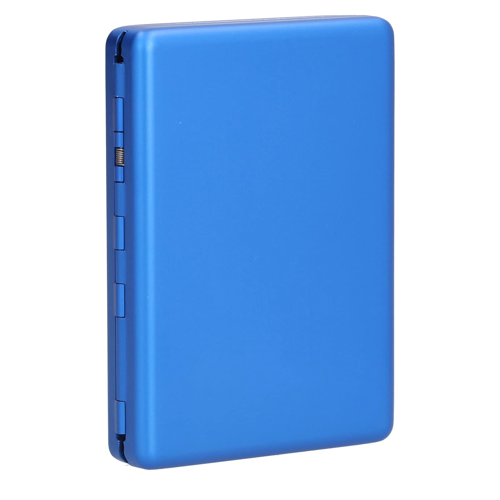 Business Card Storage Box, Crush Resistance Stylish Look Aluminum Alloy Cigarette Case for Briefcase for Handbag(Card + Cigarette Box Blue)-image-7