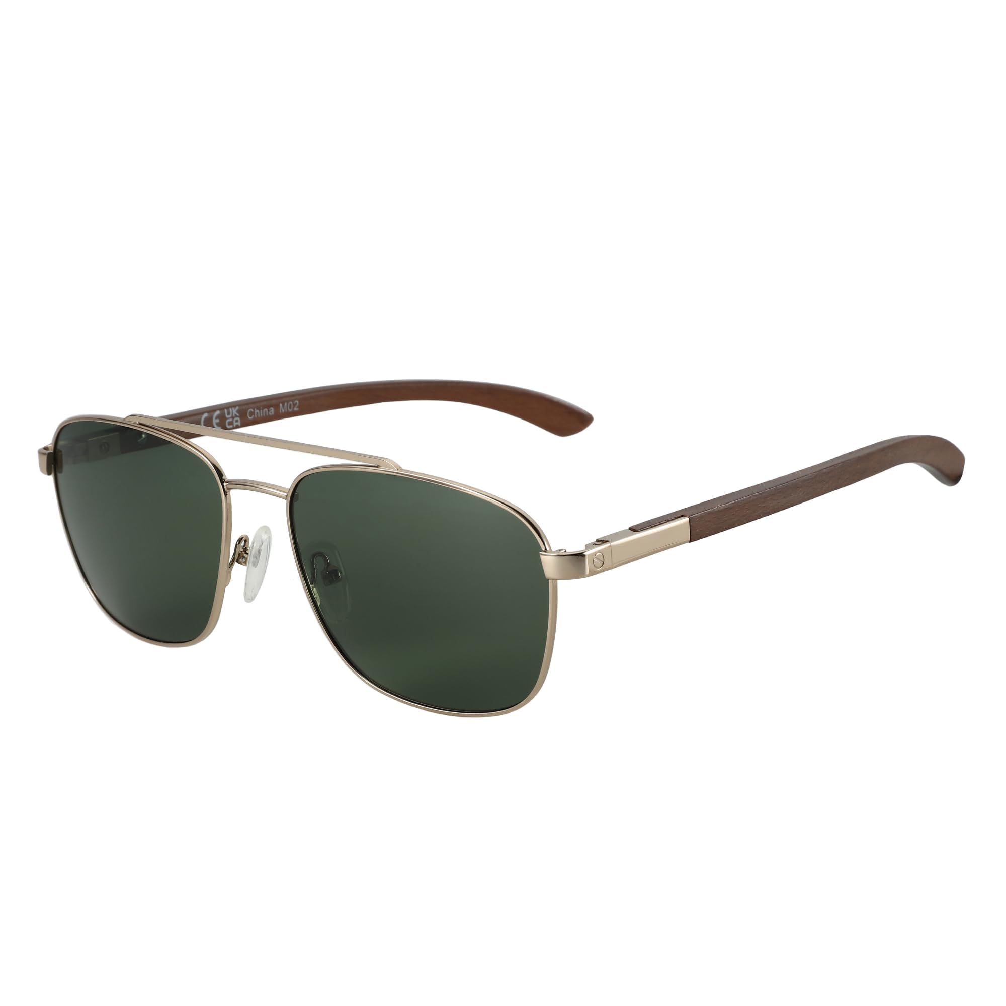 ZENOTTIC Aviator drewniane spolaryzowane okulary przeciwsłoneczne dla mężczyzn 100% ochrona przed promieniowaniem UV wędkarstwo jazda golf