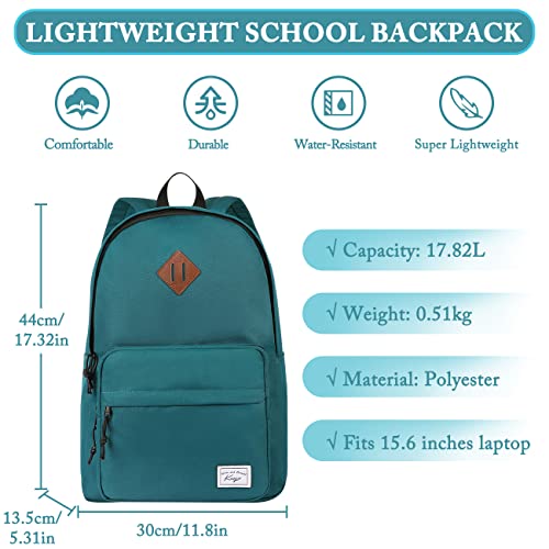 Kasqoschoolbackpack156inchclassiclightweightwaterresistantbackpackformenwomenteensgirlsboyskidstoschoolcollegetravelworkgreen Urban Country Home Decor Kasqo school backpack 156 inch classic lightweight water resistant backpack for men women teens girls boys kids to school college travel work green urban country home decor