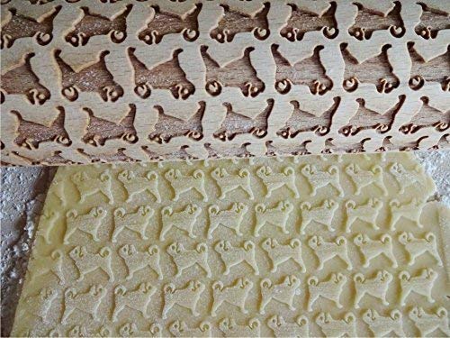 Miniatura 3 de PUG EMBOSSING ROLLING PIN MOPS DOG PATTERN for EMBOSSED COOKIES DOG MINI MASTIFF CARLIN GIFT for FRIEND DOG LOVER