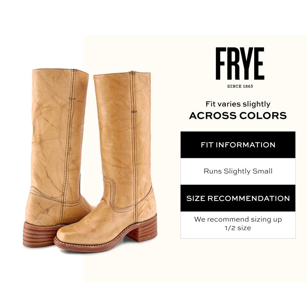 Frye Campus 14L Iconic Tall Boots for Women Crafted from Signature Montana Leather with Genuine Stitch Welt Construction and Stacked Leather Heel