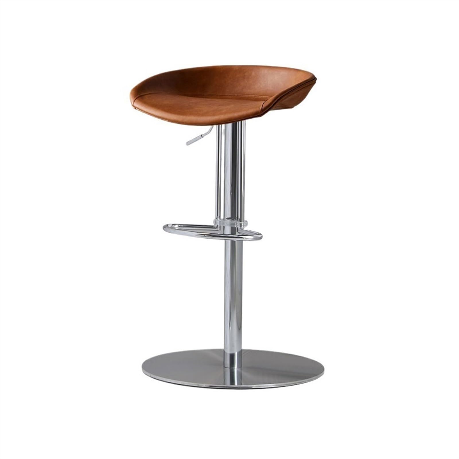 Tabouret de bar pivotant moderne avec hauteur d'assise réglable en fer