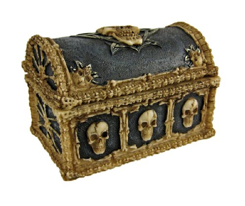 Things2die4 Cool Skull Bones Ossuary Trinket Box Jewelry Stash