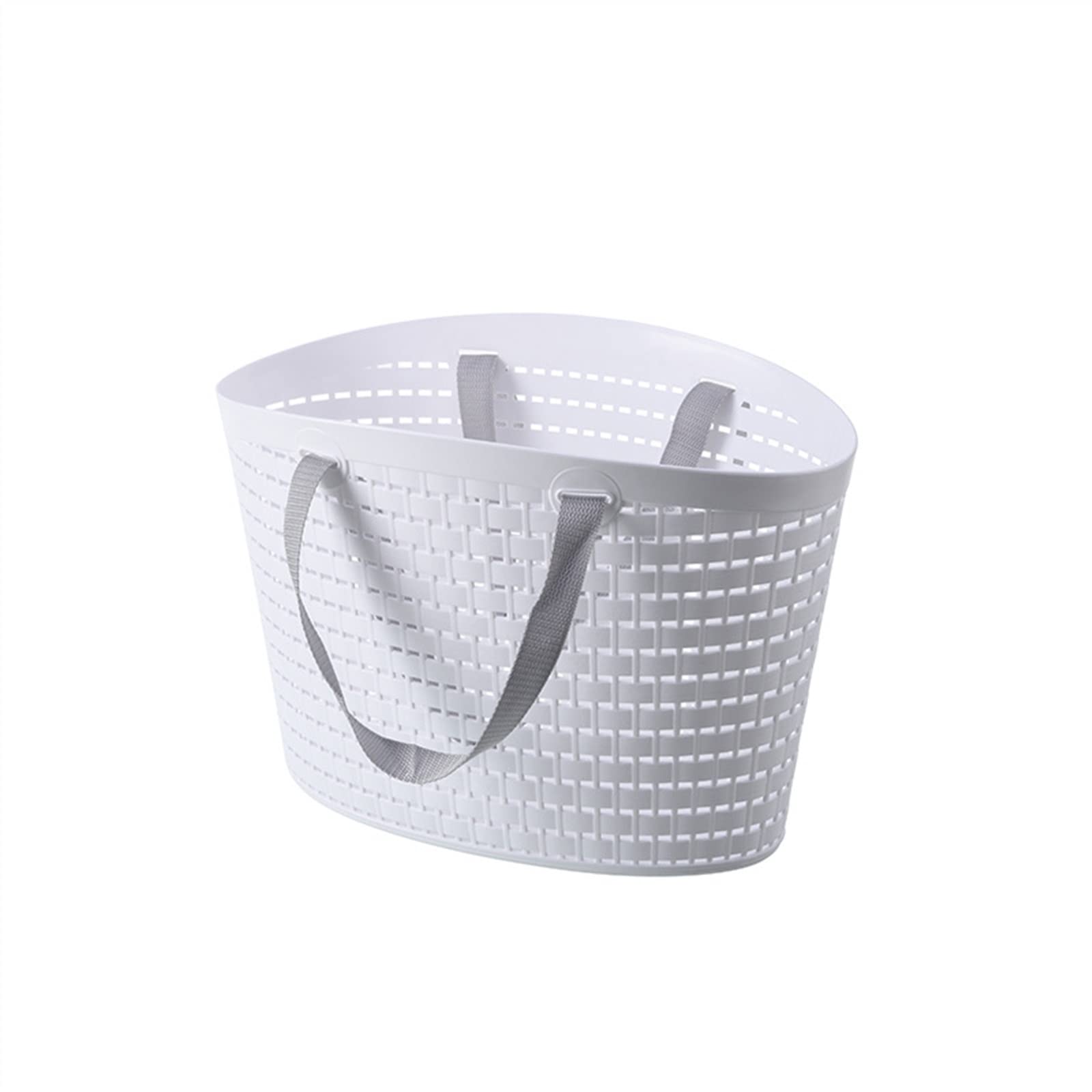 Shopping Bags Multifunctional Shopping Bag Bath Portable Small Bath Basket Household Plastic Snack Storage Box Shopping basket(L SIZE)