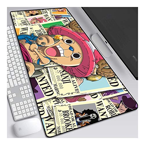 ITBT One Piece XXL Anime Alfombrilla para ratón 800 x 300 mm - Speed Gaming Mousepad - Mouse Pad para Ordenador - 3mm Goma Antideslizante, para Gamers Ordenador, PC y Laptop, G