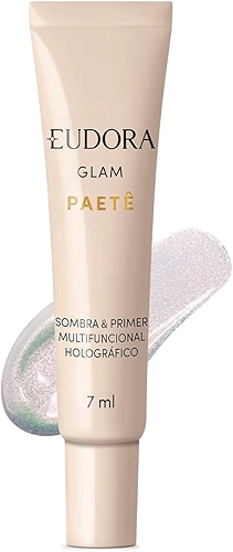 Eudora Sombra & Primer Holográfico Glam Paetê 7ml