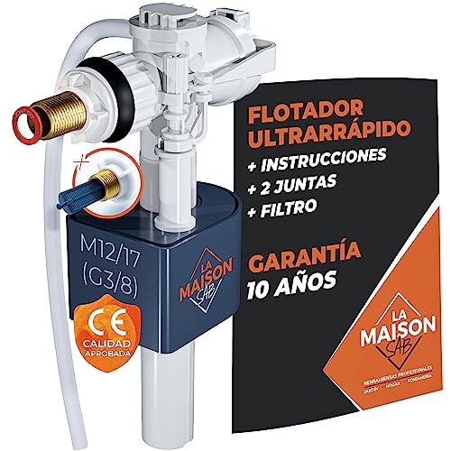 Boya Cisterna WC Ultra Rápida (Incluye Junta + Filtro + Instrucciones) – Mecanismo Horizontal con Grifo | Garantía 10 Años