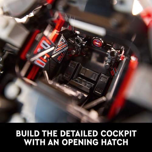 Star Wars Ultimate Collector Series TIE Interceptor Model Building Set, Star Wars Collectible with TIE Pilot Minifigure, Creative Build and Display Starfighter Set for Adults and UCS Fans, 75382 - Lego - Immagine 3