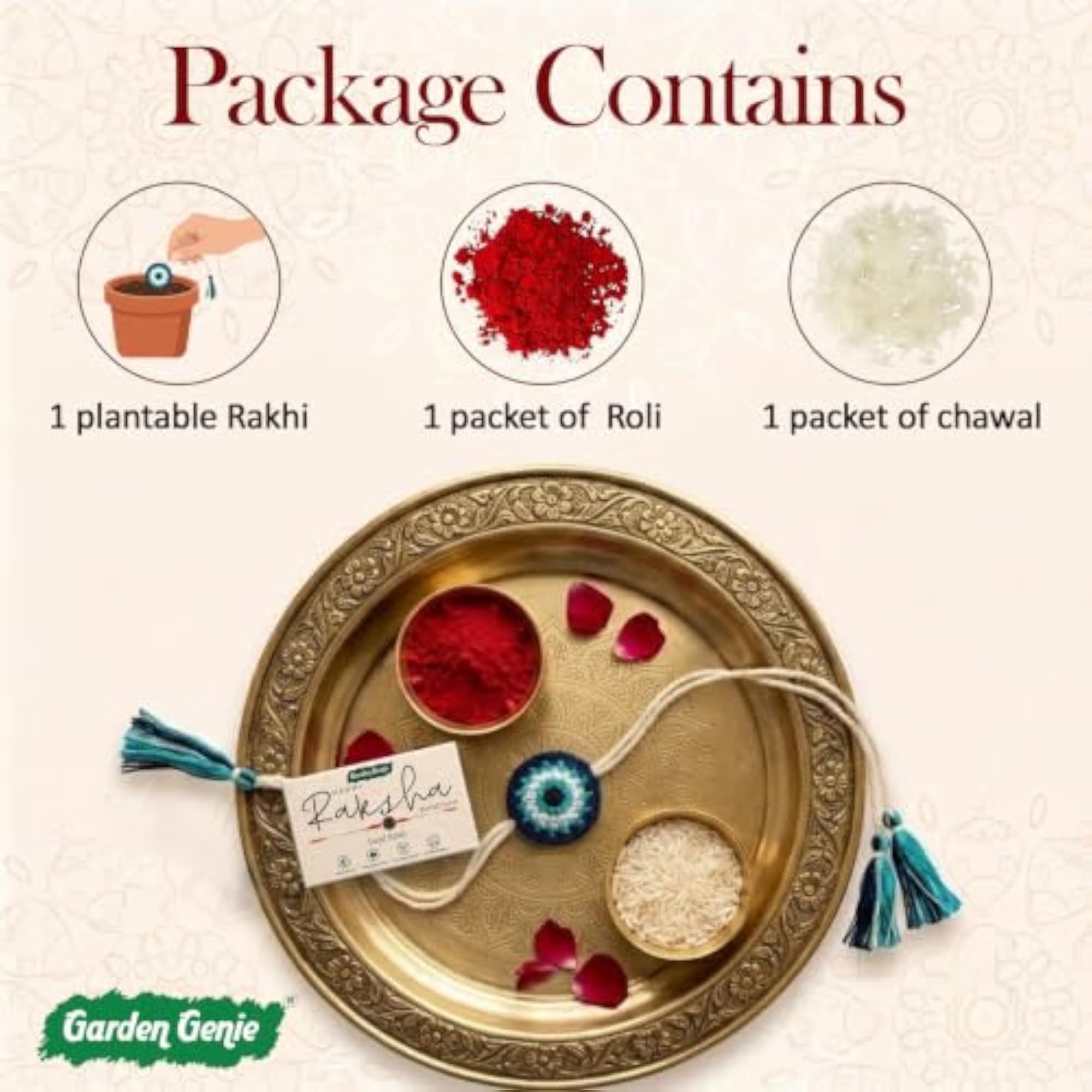 Plantable Seed Rakhi for Brother, Eco-Friendly Gift
