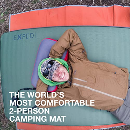 Exped Megamat 10 Duo | Self-Inflating Camping Mat For Two | Extremely Comfortable & Luxurious Sleeping Pad, Green, Long Wide Plus #TOP1