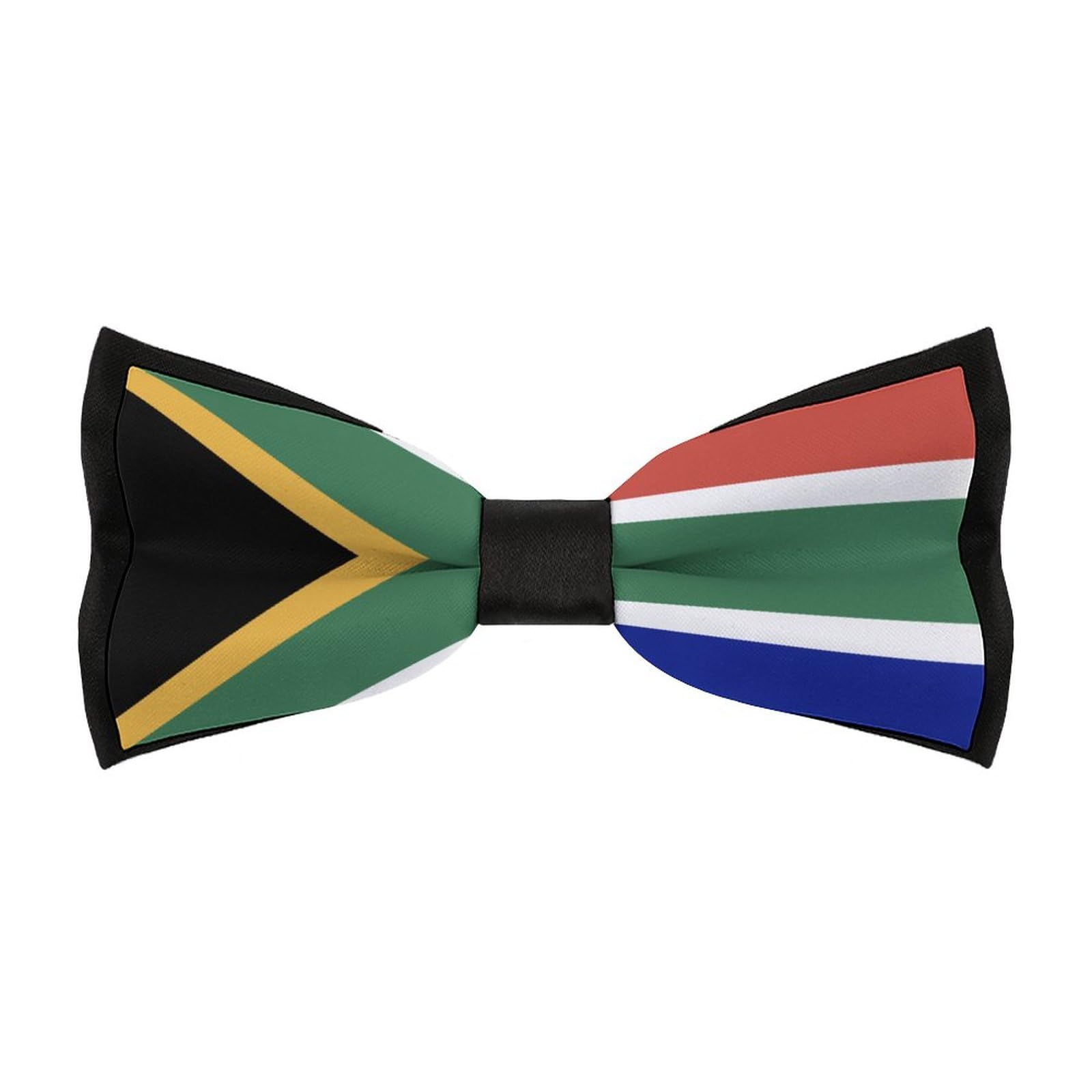 LZNJZ Adjustable Bow Ties for Men, South African Flag Bow Tie for Party, Business, Wedding, Prom