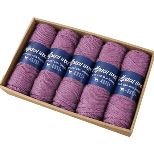 Cashmere Yarn for Knitting | Soft Scarf Yarn Alpaca Wool Crochet Thread - Breathable Fingering Sock Weight Yarn, Comfortable Crocheting Beginner Yarn for Scarves, Hats, Sweaters
