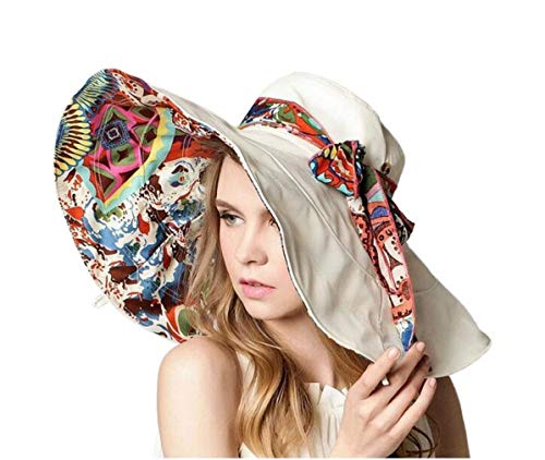 Sombrero de Playa Reversible con Ala Extra Grande miniatura 1