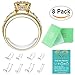 Invisible Ring Size Adjuster for Loose Rings Ring Adjuster Fit Narrow Rings with Jewelry Polishing Cloth