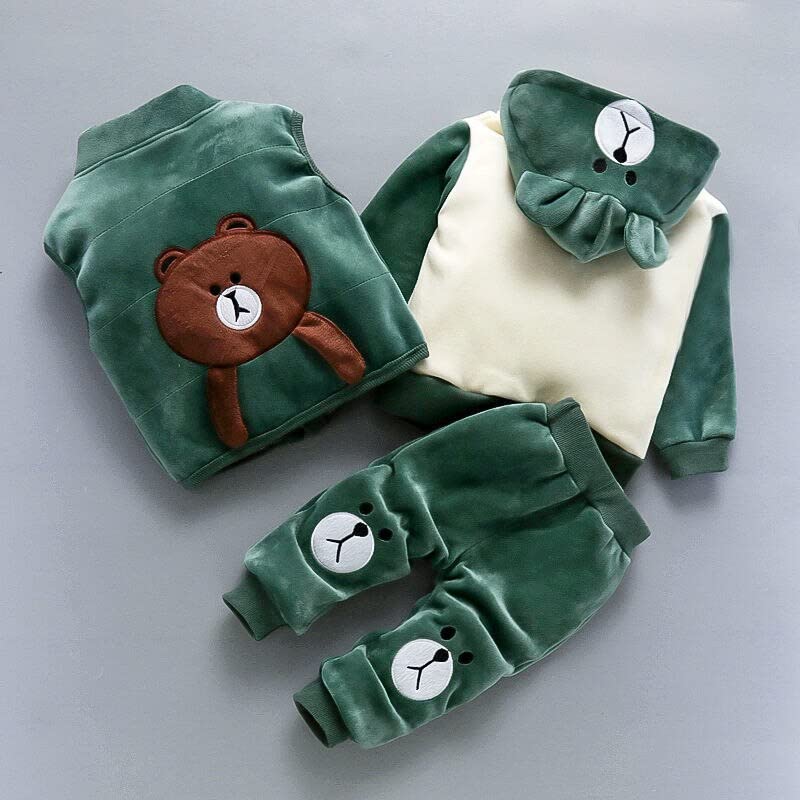 Image of Bold N Elegant Unisex Child's Cotton Blend Winter Clothing Set