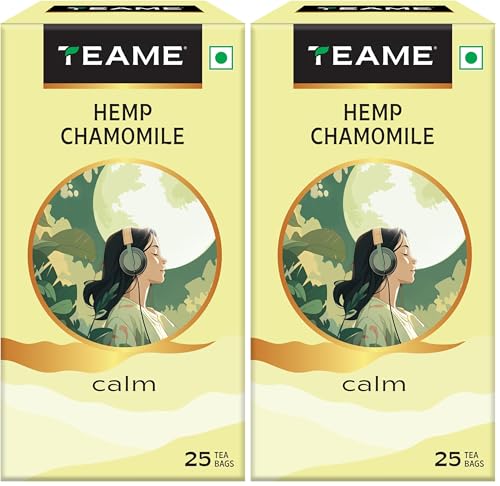 Image of TE-A-ME Chamomile Tea with Hemp, 25 Tea Bags (Pack of 2)