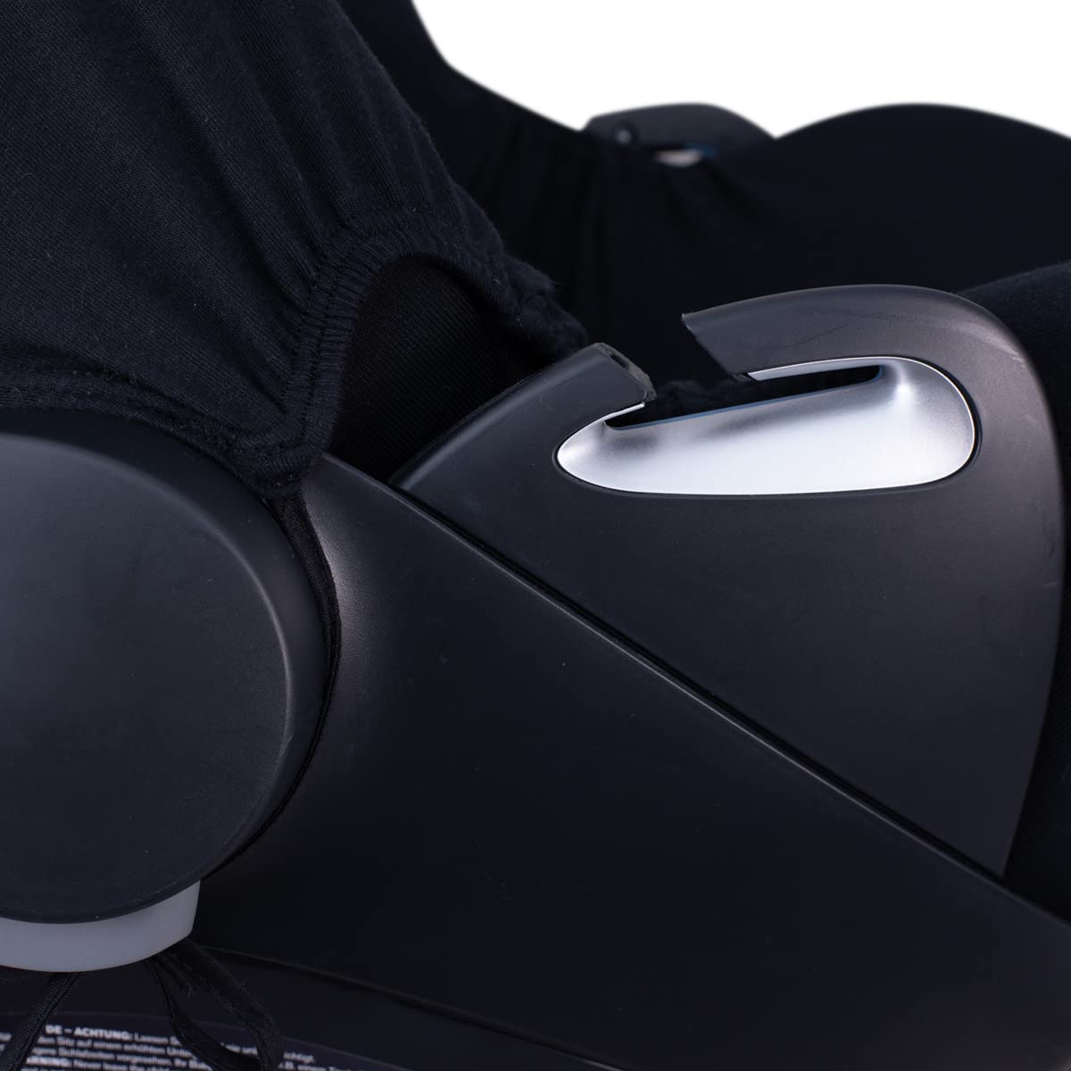 JYOKO Kids Funda de Algodón para Silla de Coche Compatible con Cybex Aton Cloud- Q-M-2-4-5 (Cloud Q-M, Black Series)