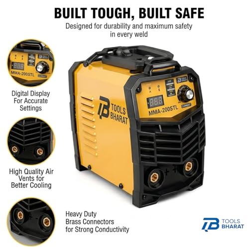 Image of MMA-200STL Single Phase Inverter Welding Machine 200Amp ARC Welder Digital Display&Dual USB Ports Portable IGBT Technology Heavy Duty Welding Machine For Home,Work Shop & Fabrication Work