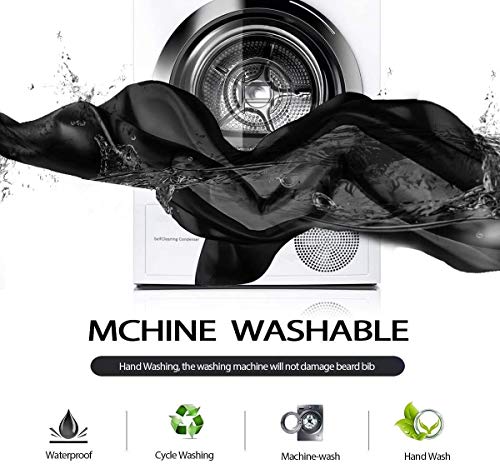 image for HOMEJOY Beard Apron Bib Hair Clippings Catcher With Beard Shaping Tool