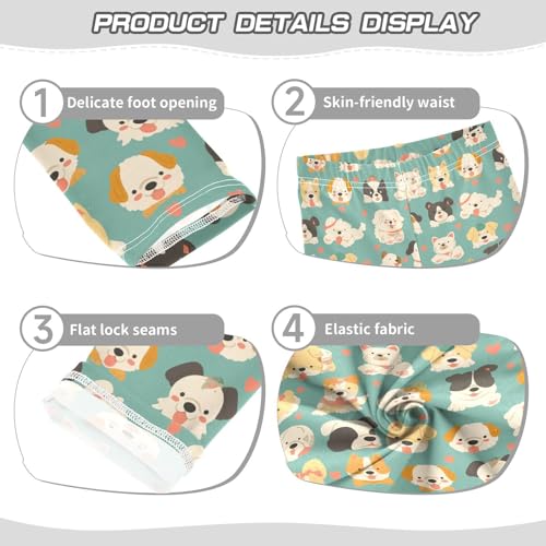 KLL Cute Dogs Toddler Girls' Legging Fashion Full Length Activewear Gym3