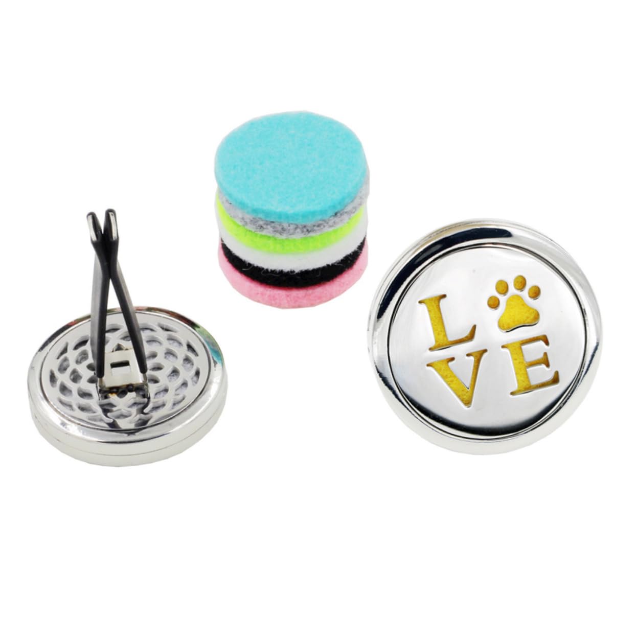 ibasenice 3 Set Di Clip Per Diffusore Di Profumo Per Auto Clip Per Sfiato Morsetto Per Aria Per Auto Lega Robusta Ed Elegante Per Ufficio Casa 10 Pezzi*3