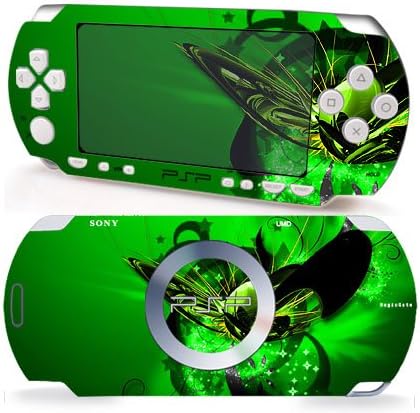 Green Flower Vinyl Decal Skin Sticker for Sony PSP 2000