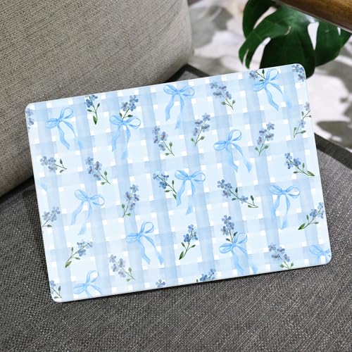 Image of MEEgoodo for M5 /M4 /M3 /M2 MacBook Air 15 inch Case 2026 2025 2024 2023, Case Fit Model (A3448 /A3241 /A3114 /A2941) for MacBook Air 15.3 inch, Flower&Bows&Watercolor Plaid