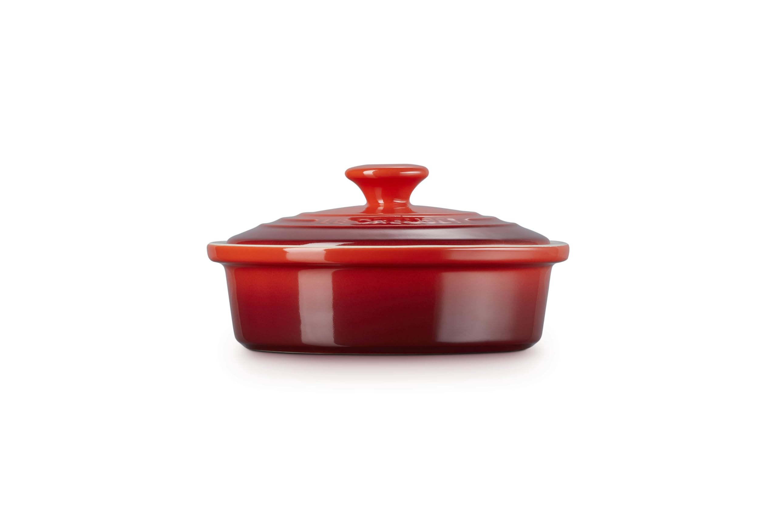 Le Creuset Ofenkäseform Kirschrot Steinzeug mit Deckel