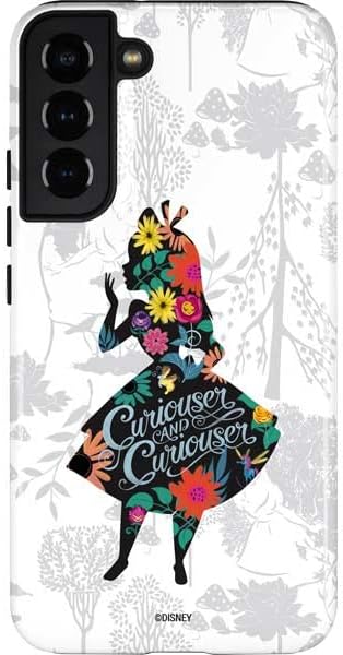 Skinit Pro Phone Case Compatible with Galaxy S22 Plus - Officially Licensed Disney Alice in Wonderland (Animated) Silhouette Pattern Design