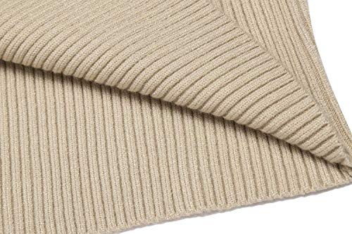 Mens Ribbed Slim Fit Knitted Pullover Casual Turtleneck Sweater - image 7