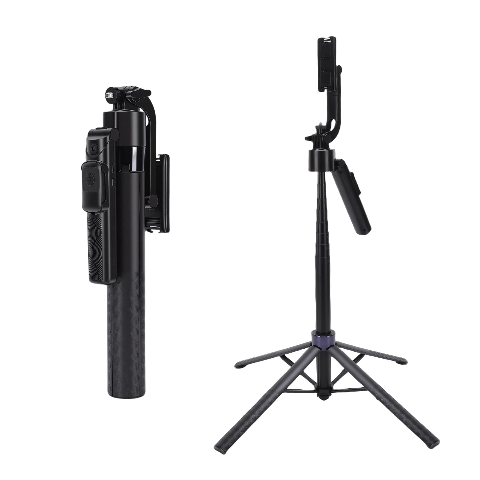 Fabater Stabilisateur de Cardan de Téléphone, Trépied de Téléphone Portable Pliable à 4 Axes, Bâton de Selfie avec Suivi Automatique du Visage et du Corps avec Geste et Télécommande