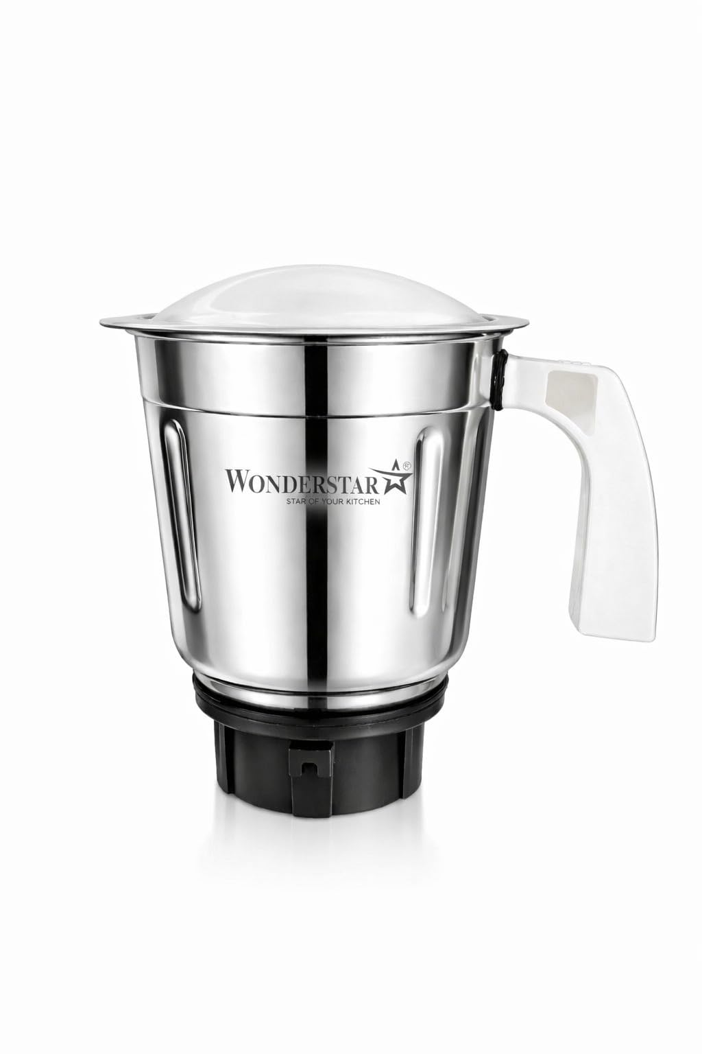 Wonder Star Mixer Grinder Dry Jar 1 Litre Stainless Steel | Compatible with Bosch TrueMixx 1000W & 750W Models Only | 4 Teeth Coupler | Nylon Base | Heavy Duty Grinding Jar-image-43