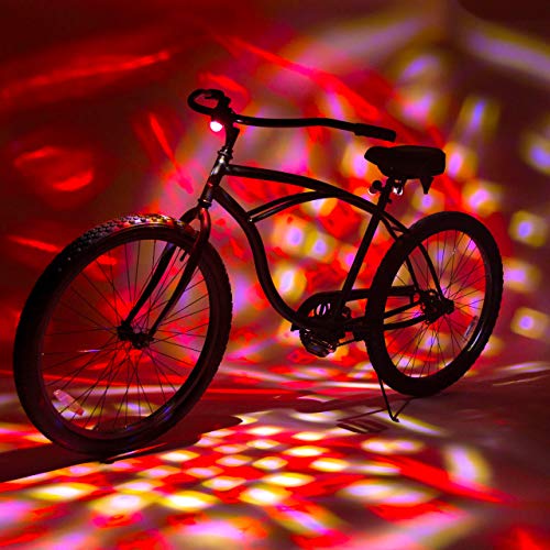 Activ Life Disco Bike Tail Light [Red/Red/White] Fun Birthday Gifts & Christmas Stocking
