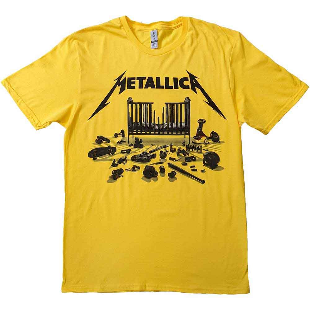 Paradiso Clothing Unisex Yellow Metallica M72 Seasons Simplified Cover T Shirt - S