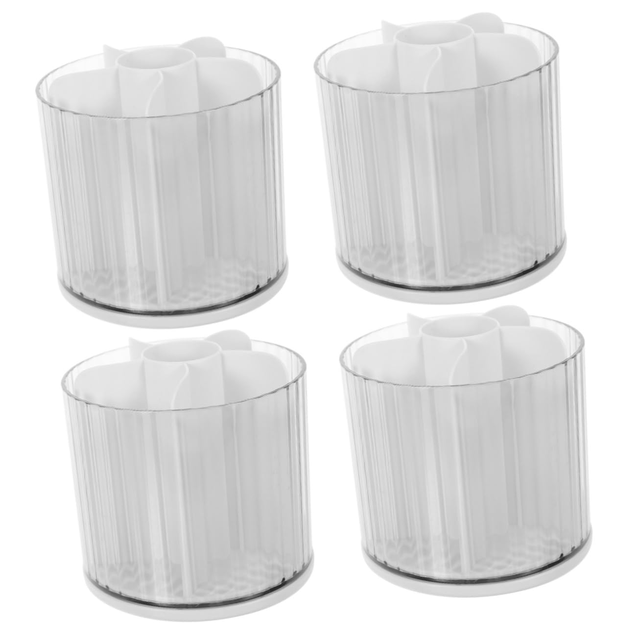 NUOBESTY 4pièces Organisateur De Bureau Rotatif Pour Pinceaux Cosmétiques Rangement Multifonctionnel Pour Maquillage Et Fournitures De Bureau Support Pratique Et Élégant Pour Commode