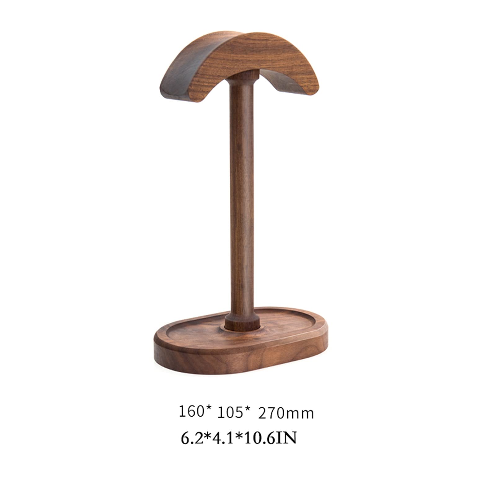 Supporto Cuffie Black Walnut Headphone Stand Desktop Holder Holder Holder Display Display Display Creativo Multifunzionale in Legno massello Auricolare Stand Cuffie