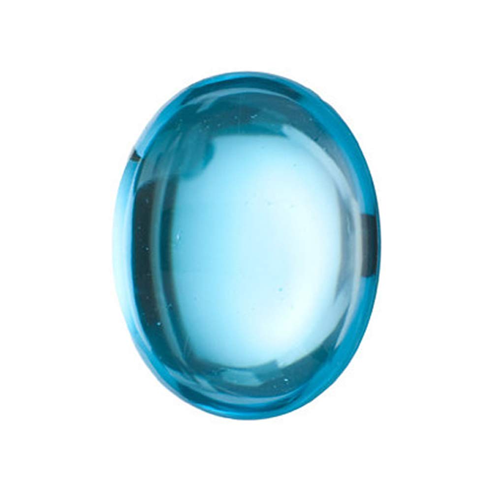Swiss Blue Topaz Oval-Cabochon Shape AAA/AA Quality Loose Gemstone from 6x4MM-7x5MM