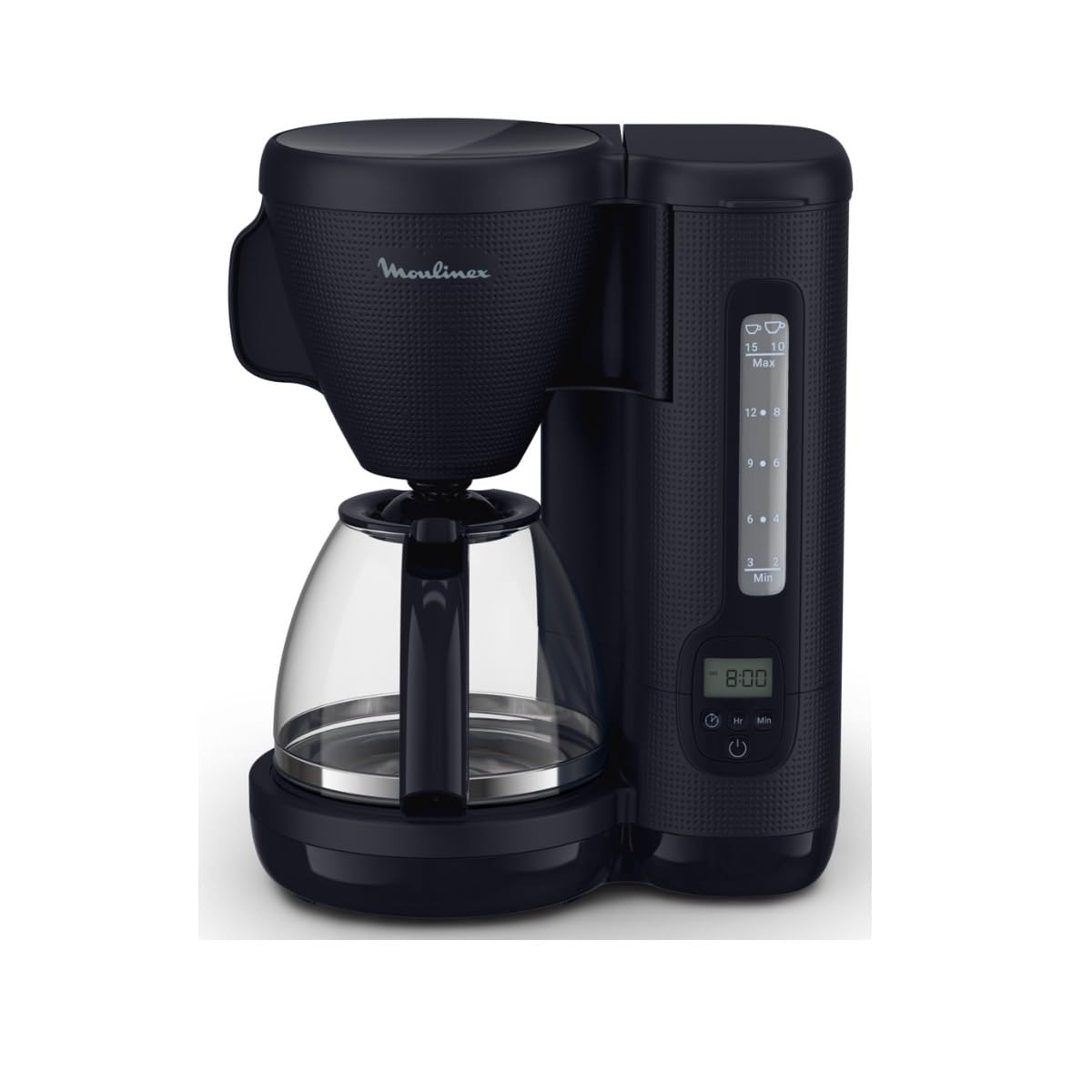 MOULINEX Cafetière filtre 15 tasses programmable Bleu Nuit - Morning - FG2M2810