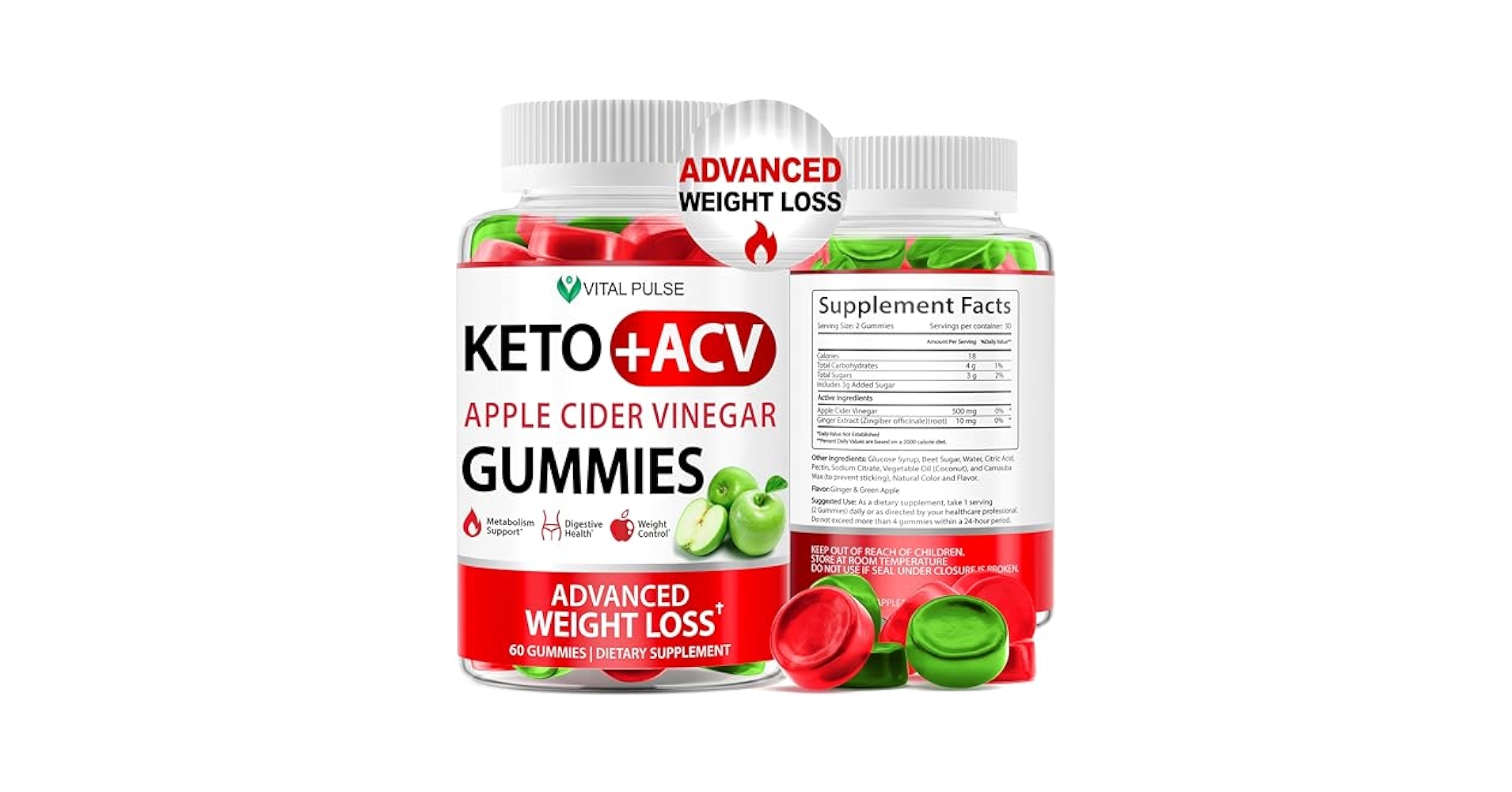 Amazon.com: Keto ACV Gummies Advanced Weight Loss - ACV Keto Gummies for Weight Loss Gummy Supplement for Women and Men - Detox - Apple Cider Vinegar - Apple Flavor : Health & Household