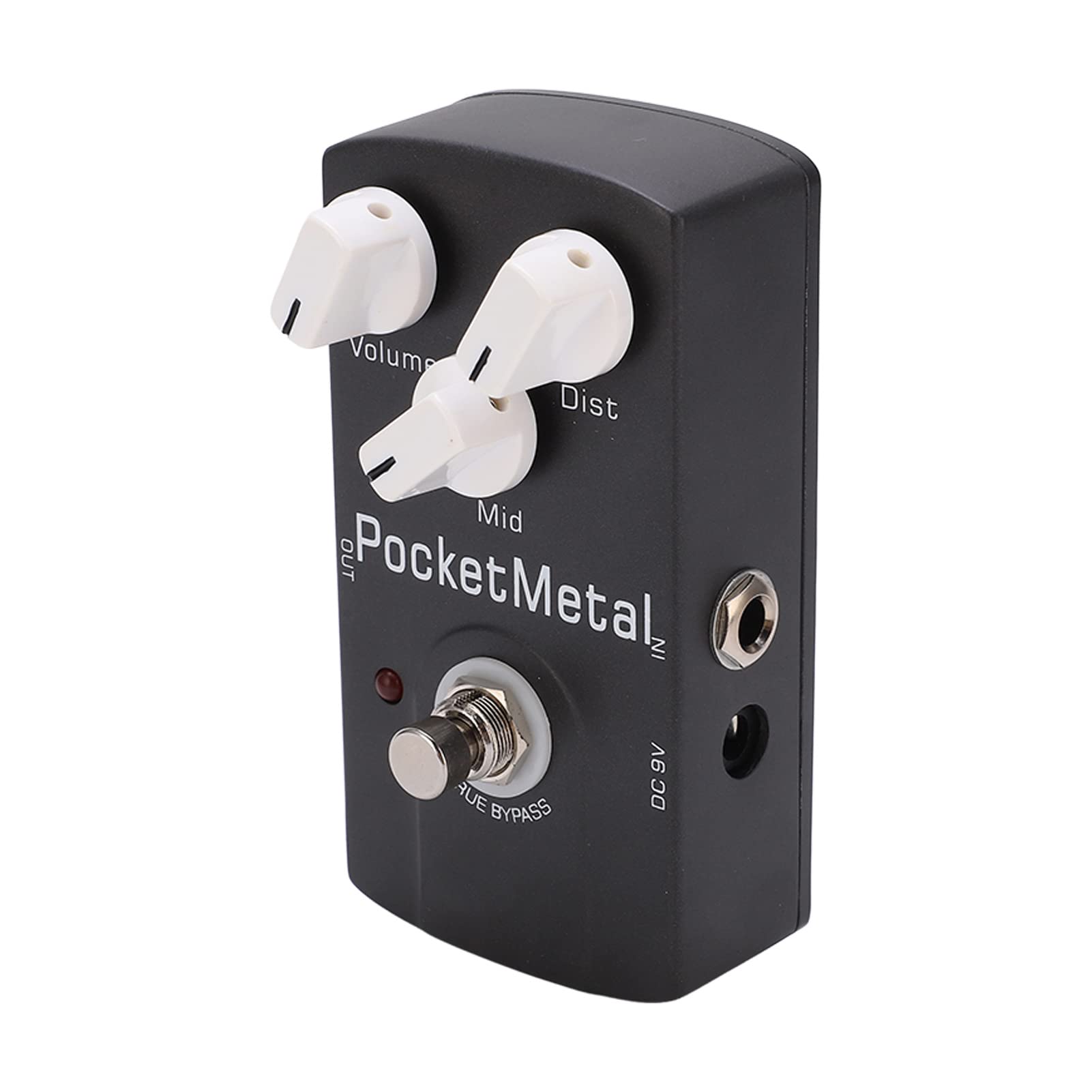 Pedale effetto per chitarra elettrica Metal Distortion True Bypass Compact Grey per chitarristi musicisti