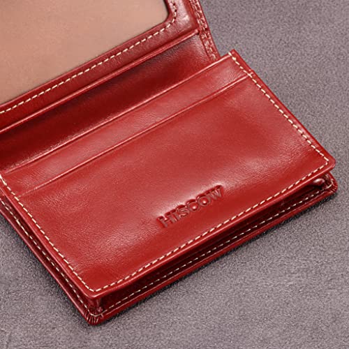 Image of HISCOW Business Card Holder with Large Compartment - Full Grain Leather