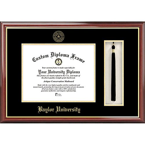 Campus Images Baylor University Bears Tassel Box and Diploma Frame
