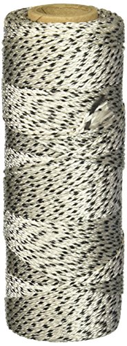 Keson BWB500 #18 Braided Nylon Mason Twine, Black/White, 500-Foot