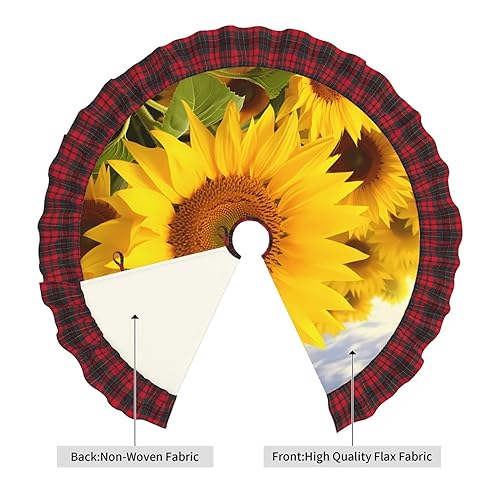 Jupe de sapin de Noël imperméable 122 cm pour protéger le sol des taches - 4